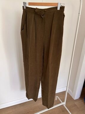 Silk trousers